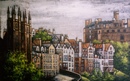 Artist's Work - Towards Edinburgh Castle 10 x 16 ins. Oil 